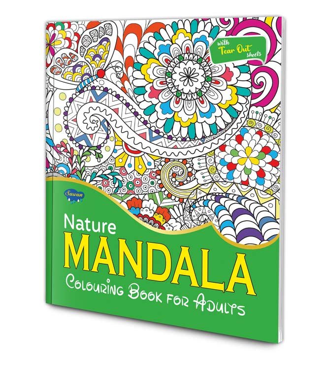 Nature Mandala Colouring Book for Adults